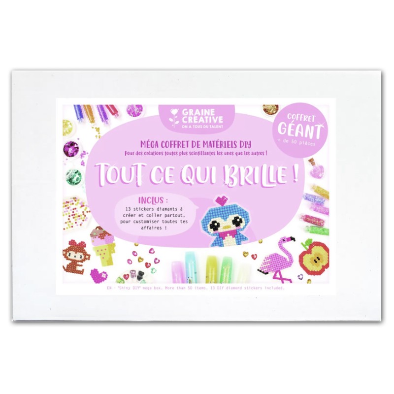 Coffret géant de matériels DIY - Tout ce qui brille !