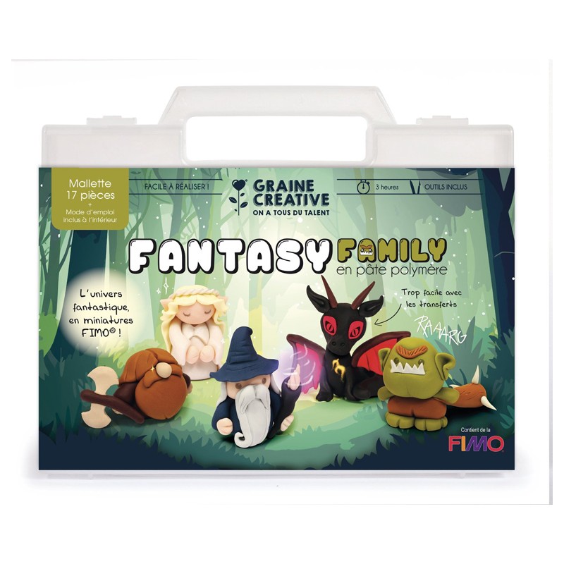 Mallette créative FIMO - Fantasy Family en pâte polymère