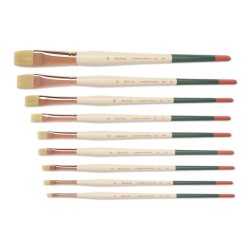 Pinceau plat L'impressionniste en soie synthétique, série 361