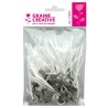 Mèches de bougie sur pieds h.7cm x50pcs