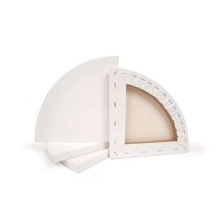 Châssis 1/4 de cercle en toile coton moyen