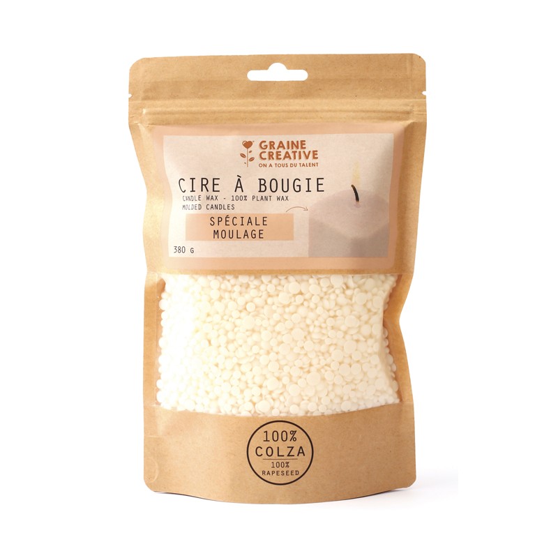 Cire végétale de moulage 100% colza, sachet de 380gr