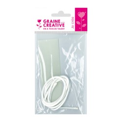 Mèche de bougie d'extérieur ø6mm x 1m + cale mèche