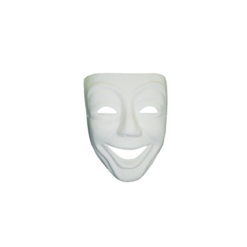 Masque de Venise Sourire en plâtre - 230x185 mm