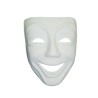 Masque de Venise Sourire en plâtre - 230x185 mm