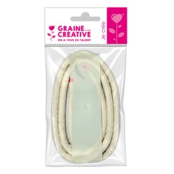 Mèche de bougie d'extérieur ø10mm x 1m + cale mèche