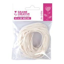 Mèche de bougie sans paraffine x 10m