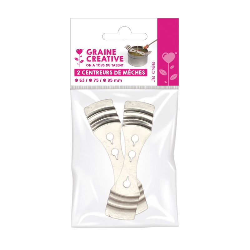 Centreurs de mèches à bougie en métal x2pcs