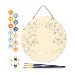 Peinture par numéros "Le Mont Fuji" sur disque bois