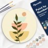 Peinture par numéros "Plante 2" sur disque bois