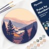 Peinture par numéros "Vallée d'Automne" sur disque bois