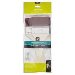 Pochette de 2 splaters en polyamide ou soie beau blanc