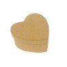 Mini-boite coeur en papier maché - 50x50