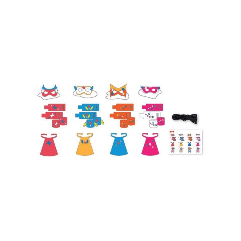 Kit super-héros noir enfant : cape et masque