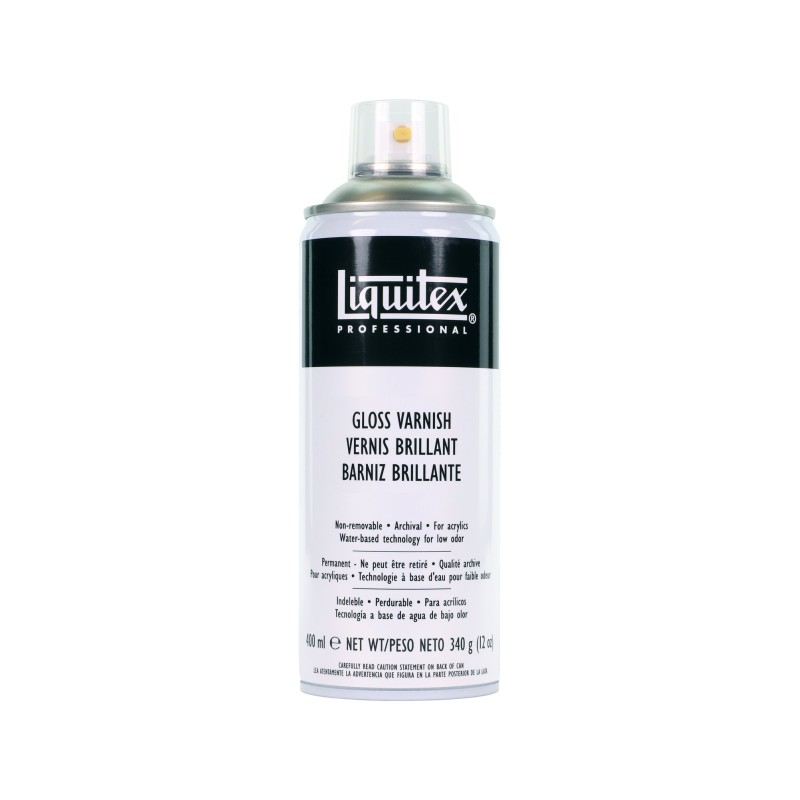 Vernis spray anti-UV acrylique Liquitex, aérosol 400ml