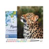 Peinture par numéros Léopard curieux sur châssis 40x50 cm