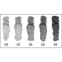 Crayon graphite aquarelle