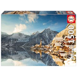 Puzzle 1500 pièces - Hiver en Hallstatt