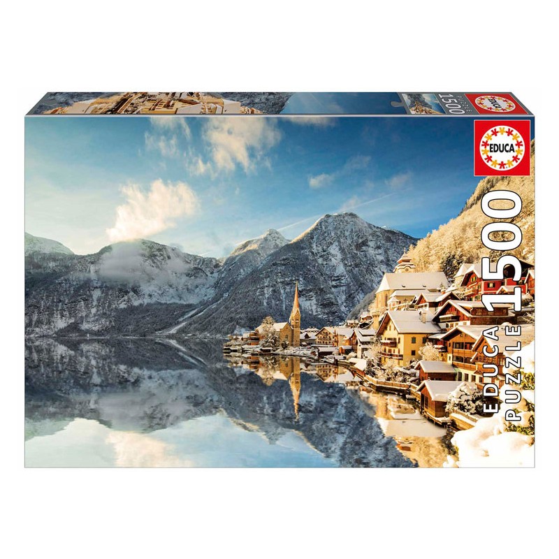 Puzzle 1500 pièces - Hiver en Hallstatt