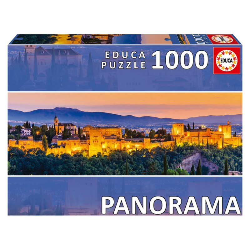 Puzzle 1000 pièces Panoramique - L'Alhambra, Grenade