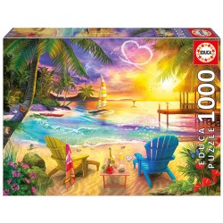 Puzzle 1000 pièces - Plage d'amour