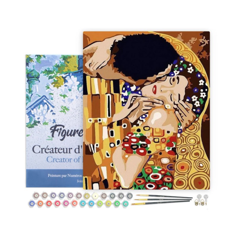 Peinture par numéros sur chassis 40x50cm - Tendre baiser