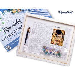 Peinture par numéros sur chassis 40x50cm - Tendre baiser