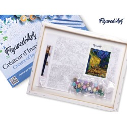 Peinture par numéros sur chassis 40x50cm - Van Gogh café