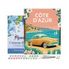 Peinture par numéros Affiche vintage Côte d'Azur sur châssis 40x50 cm