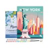 Peinture par numéros Affiche vintage New York sur châssis 40x50 cm