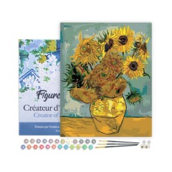 Peinture par numéros sur chassis 40x50cm- Van Gogh Tournesols