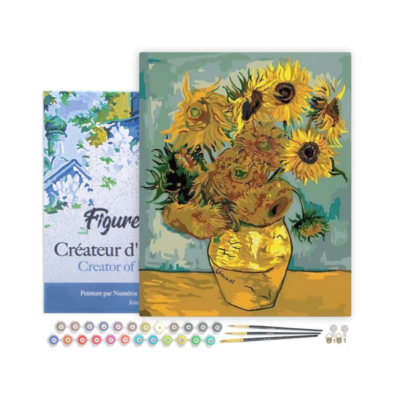 Peinture par numéros sur chassis 40x50cm- Van Gogh Tournesols