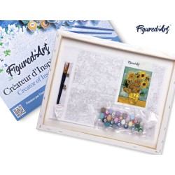 Peinture par numéros sur chassis 40x50cm- Van Gogh Tournesols