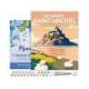 Peinture par numéros Affiche vintage Mont St Michel sur châssis 40x50 cm