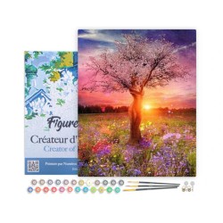 Peinture par numéros Arbre corps de femme sur châssis 40x50 cm