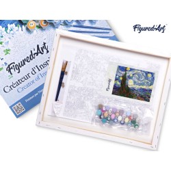 Peinture par numéros sur chassis 40x50cm - Van Gogh Nuite étoilée