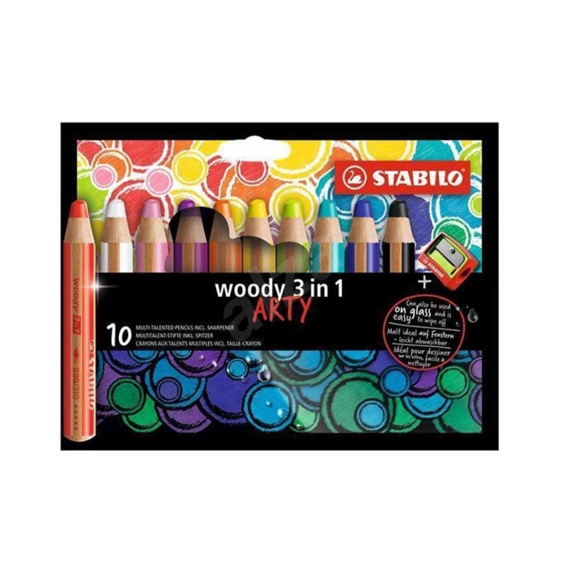 Etui de crayons multi-talents Woody 3 en 1 Arty