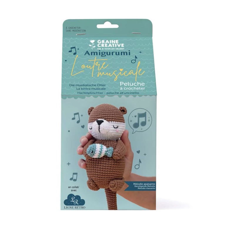 Kit crochet Amigurumi - Loutre musicale
