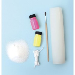 Kit DIY Bougies 3 Chandelles fluos