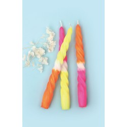 Kit DIY Bougies 3 Chandelles fluos