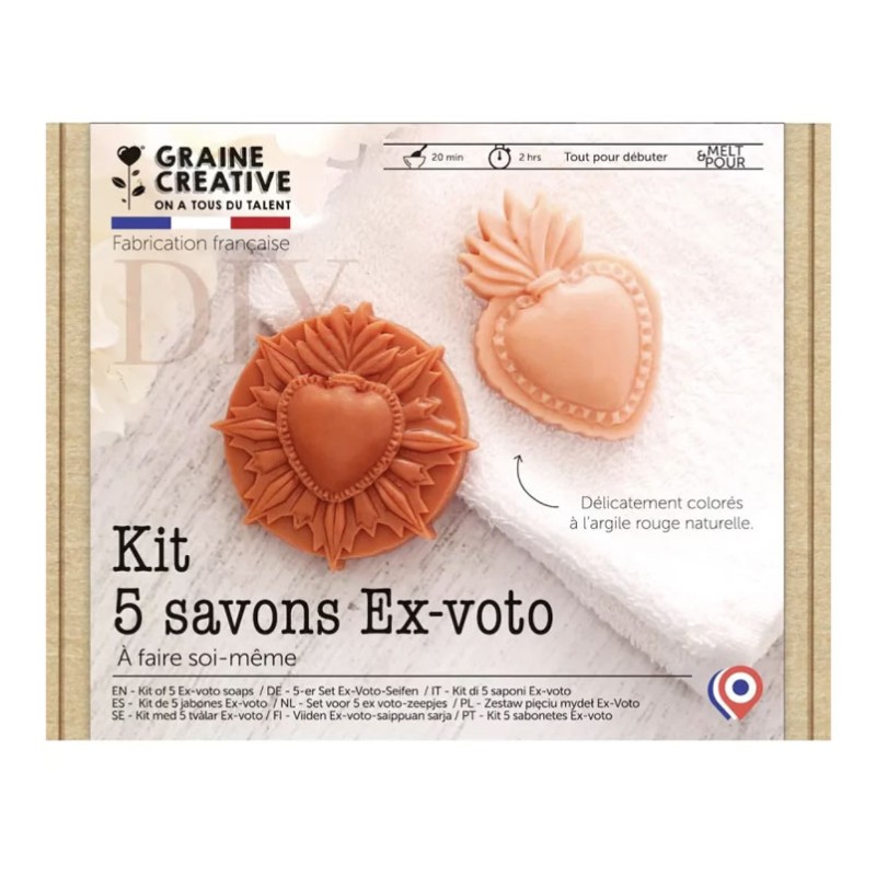 Kit DIY Savons 5 savons Ex-voto