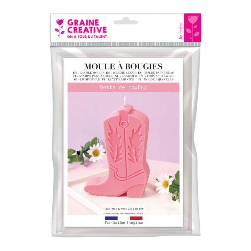 Moule à bougies thermoforme - Bottes de cowboy