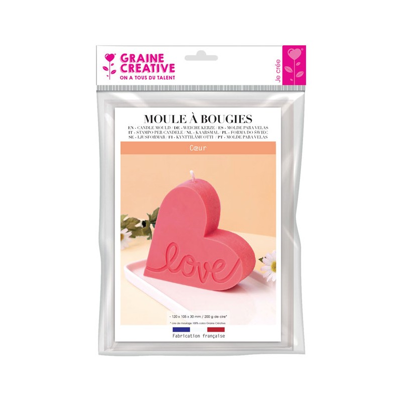Moule à bougies thermoforme - Coeur