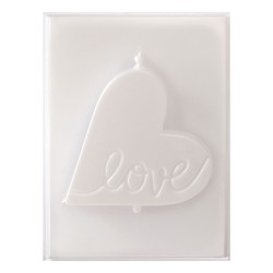 Moule à bougies thermoforme - Coeur