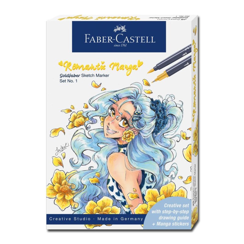 Coffret marqueurs Goldfaber sketch markers Romantic manga, set n°1