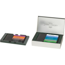 Coffret thématique en métal de 12 feutres Pitt Faber Castell