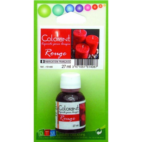Colorant bougie rouge 27ml
