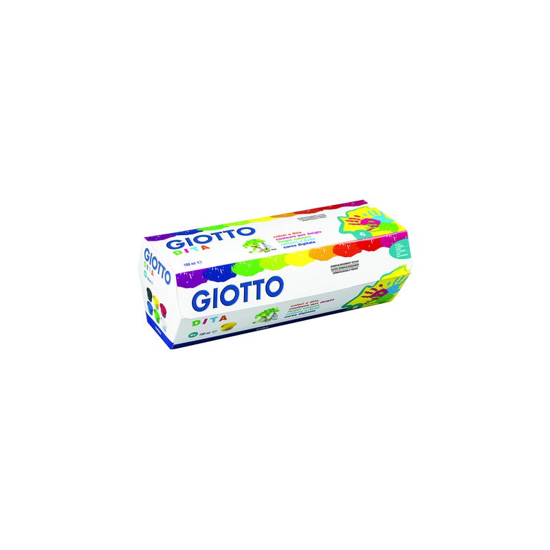 Set gouache aux doigts Giotto Dita, 6x 100ml