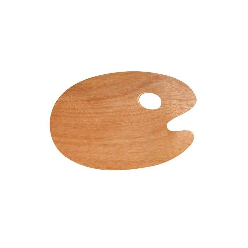 Palette ovale en bois