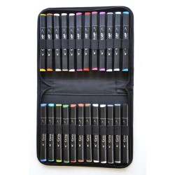 Trousse 24 marqueurs à alcool Graph'it Basics Colors